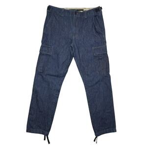 Banana Republic Denim Utility Cargo Pants – Size 32 – Tapered Fit Workwear Jeans